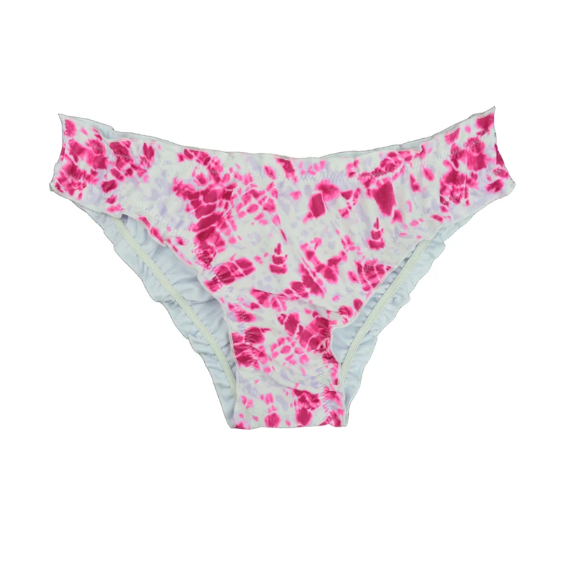 M&M 2019 Sexy Bikini Bottom Brazilian Women Swim Briefs Micro Chiffons Print Shorts Two-Piece Separates Swimwear Swimsuit B607