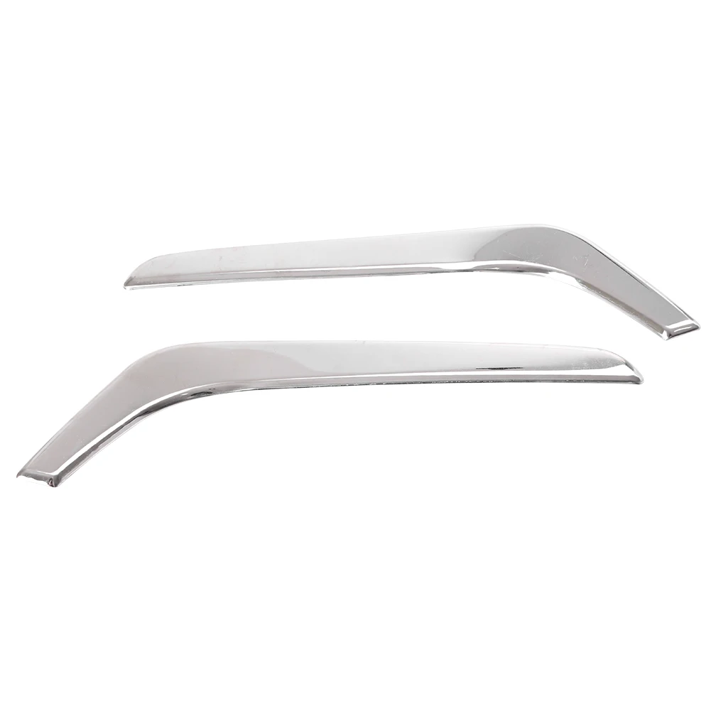 2PCS Auto Car Front Fog Light Decoration Eyebrow Cover Trim For Honda CR-V 2017 Stainless Steel