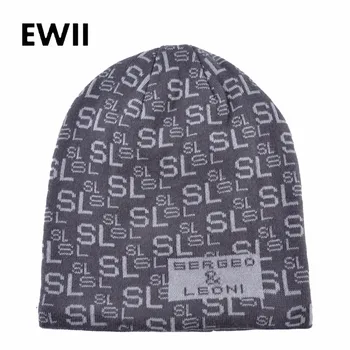

Fashion crochet knitted wool hat for men winter caps women letter skullies men baggy beanies cap unisex warm hats bonnet femme
