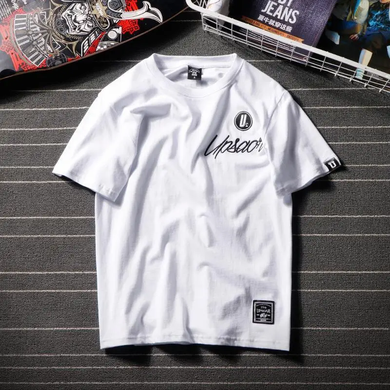 

Men and women Chao Baitao Letter Short Sleeve T-shirt Summer Multicolored Short Teenagers Student-sleeve Couple's Fashion