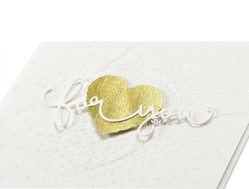 Mmao Crafts Metal Steel Cutting Dies New For you letter decoration Stencil DIY Scrapbooking Paper/photo Cards Embossing | Дом и сад