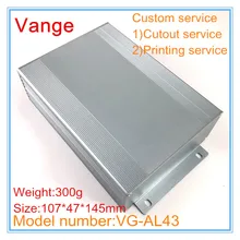 4 шт./лот корпус из экструдированной формы 107*47*145 мм 6063-T5 алюминиевый распределительный корпус настенный для электрического продукта