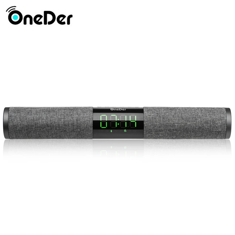 

Oneder New V01 home bar Bluetooth speaker indoor wireless audio with time display clock alarm