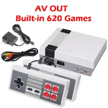Мини ТВ игровая консоль Поддержка AV OUT 8 бит Ретро игровая консоль встроенный 620 различных игр портативный игровой плеер лучший подарок