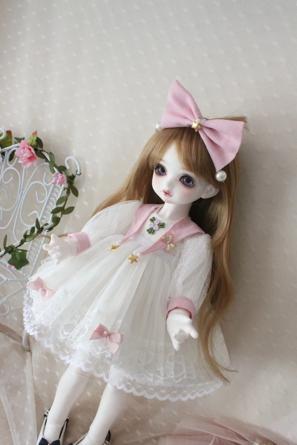 Дизайн платье с цветочным рисунком BJD Лолита платье кукольный наряд Кукла Одежда для 1/4 кукла 1/6