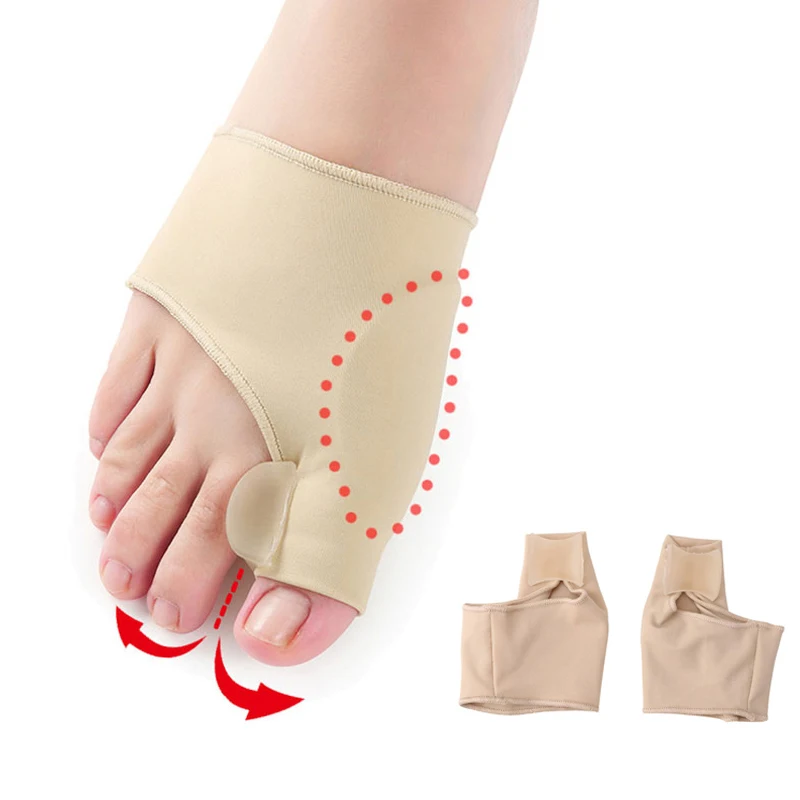 

1Pair Big Bone Orthopedic Bunion Correction Pedicure Socks Silicone Hallux Valgus Corrector Braces Toe Separator Foot Care Tool
