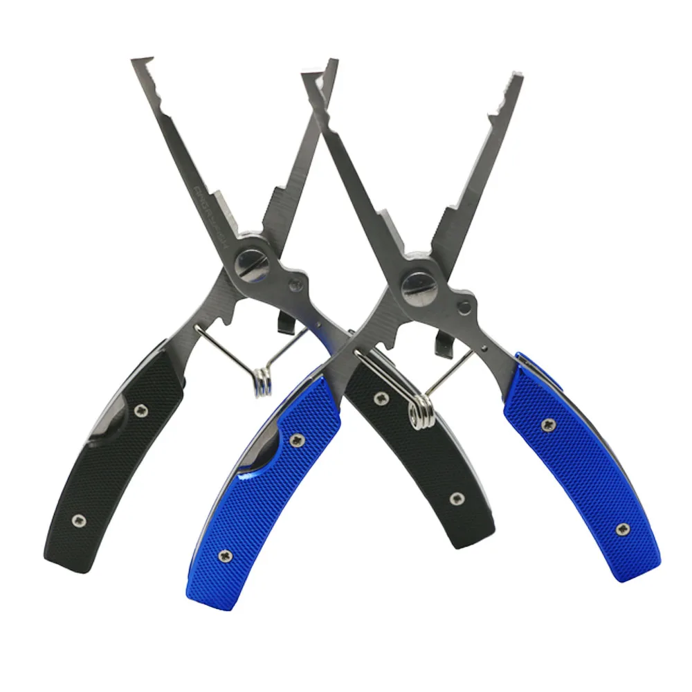 

ANGRYFISH Hot Sale Fishing Tools Aluminum Hand Cut Line Hook Lure Bait /Scissors Fishing Plier Black L4