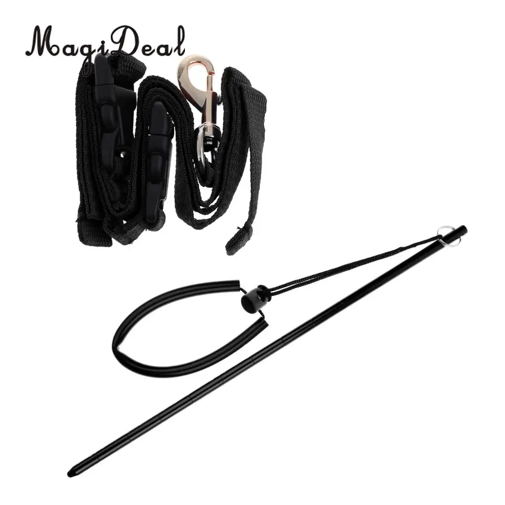 MagiDeal Heavy Duty Scuba Diving Snorkel Fin Mask Holder Keeper Strap + Lobster Stick Pointer Noise Maker