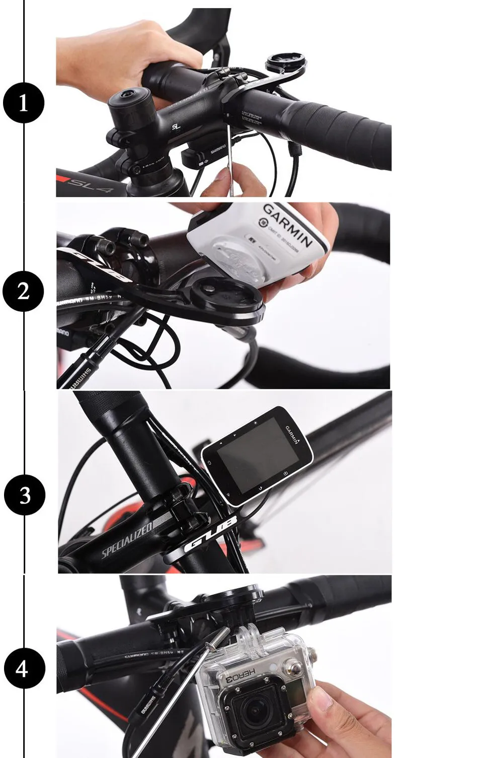 Новинка Велосипедный Спорт ЧПУ Алюминий компьютер mmount секундомер движения Камера Адаптер совместим со всеми garmin