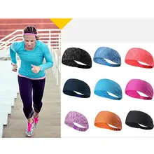 Женская эластичная повязка на голову, растягивающаяся широкая спортивная лента для йоги, аксессуар для волос с геометрическим рисунком