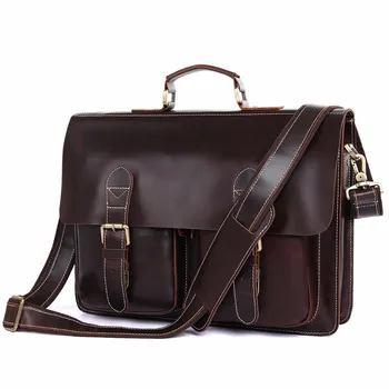 

J.M.D Top Quality Shiny Cow Leather Men's Bag Fashion Laptop Bag Shoulder Bag For Men And Women 7105Q-1