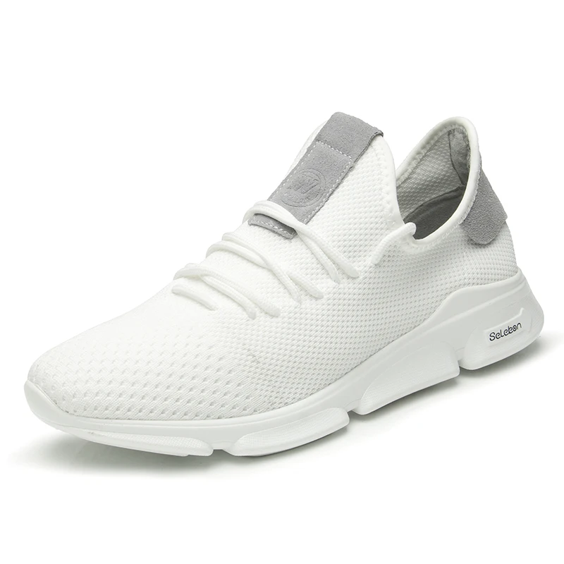 

Brand New Summer Men Sneakers Beathable Mesh Male Casual Shoes Lace Up Loafers Boys Super Light White Black Shoes BH-A0123