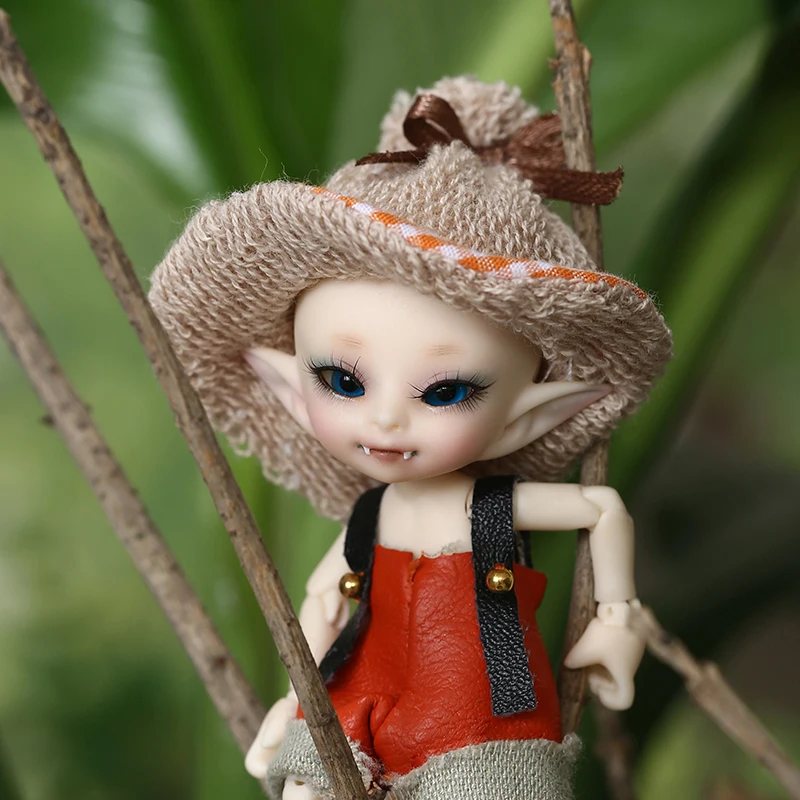 Fairyland Realpuki AkiA 1/13 BJD кукла розовая улыбка эльфы игрушки для детей подарок для мальчиков девочек день рождения