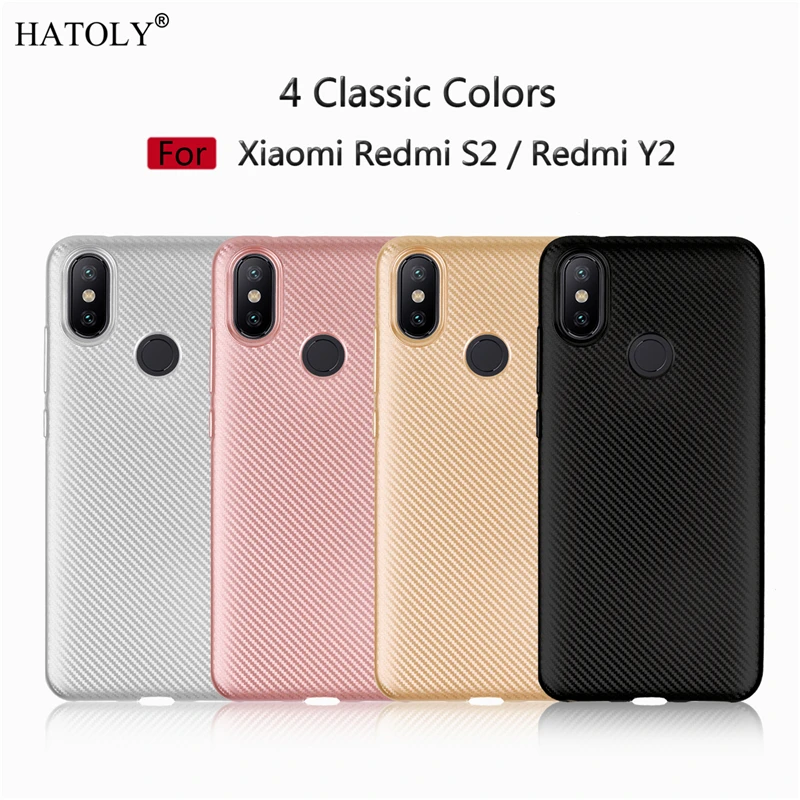 Чехол HATOLY для Xiaomi Redmi S2 Ультратонкий Мягкий ТПУ чехол-накладка из углеродного