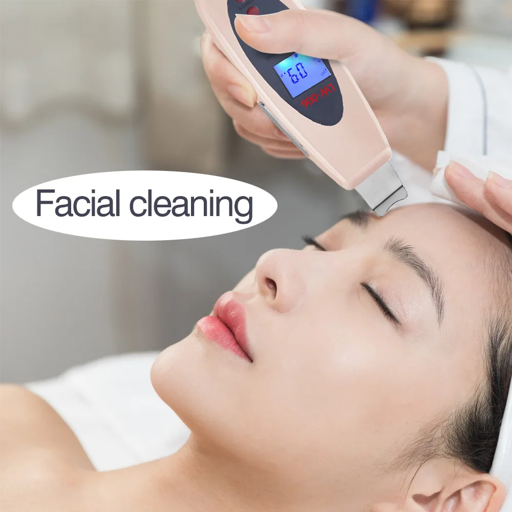 

Professional Ultrasonic Skin Scrubber Skin shake Peeling Extractor FacialDeepCleaning Beauty Device Skin Nano Care Rejuvenation