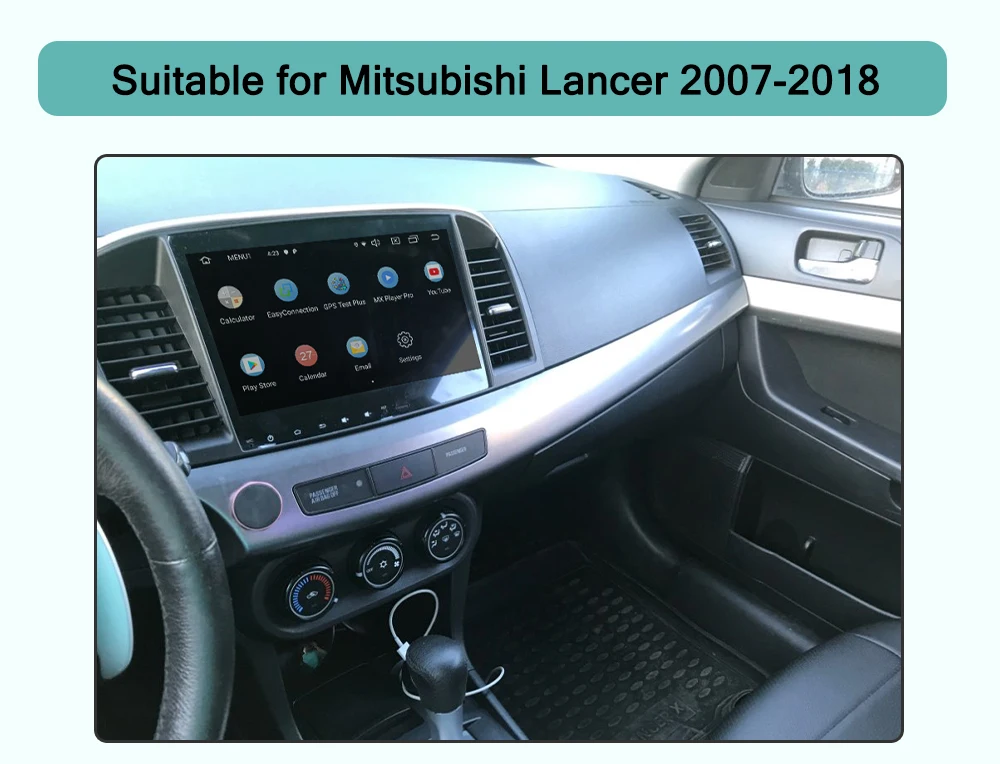 AUTOTOP Lancer 2din Car Radio For Mitsubishi Lancer 10 Android 9.0 Multimedia 2 Din Car DVD Player Support 4G LTE SIM Network