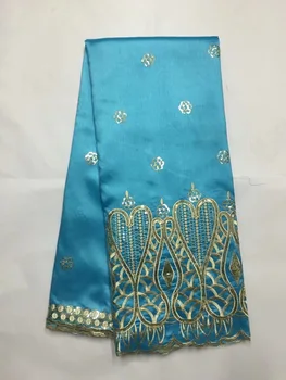 

Christmas high class hole design george lace fabric indian george wrappers african silk george lace fabric For party dress(19-5