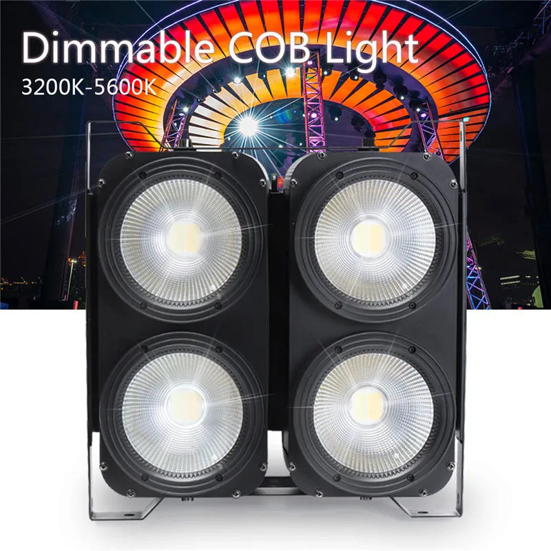 

Smuxi 400W 2 in 1 COB LED Par Light Audience Light Stage Studio Light LED Wedding Light Pure White Warm White AC110-240V US Plug