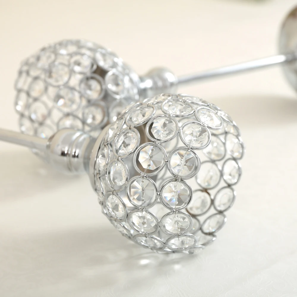 Ceny Kryształ świeca do podgrzewacza posiadacze stół do kawy Centerpieces świeczniki metalowe stojak ślub boże narodzenie Halloween dekoracji