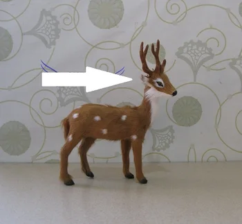 

simulation christmas deer model toy polyethylene&furs reindeer 13x17cm handicraft,Christmas decoration gift a2517