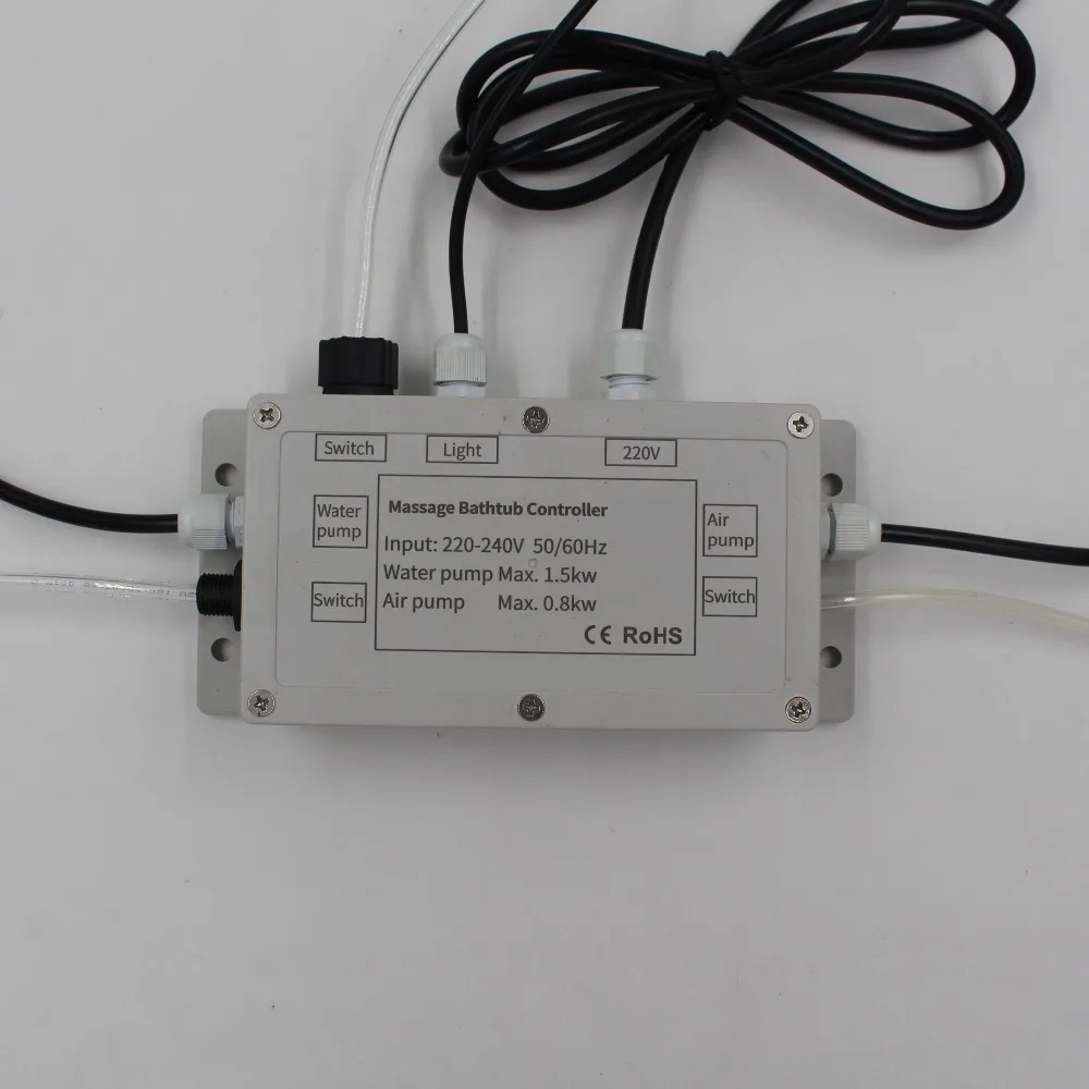 

air-operated switch pneumatic switch button controller for 220V 800W air water pump and 1500W water pump, and 15W led lights
