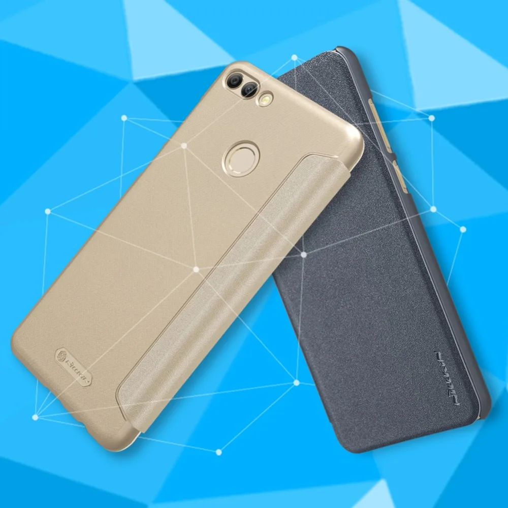 

Leather cases For Huawei Y9 (2018) NILLKIN Sparkle Series Plastic PU flip Leather Case For Huawei Y9 (2018) cover free shipping