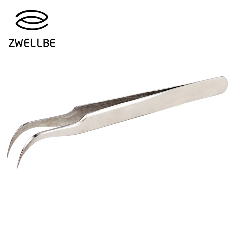 

100% Professional Stainless Steel Anti-Static Anti-Corrosion Eyelash Tweezers Super Hard False Eyelash Extension Tool