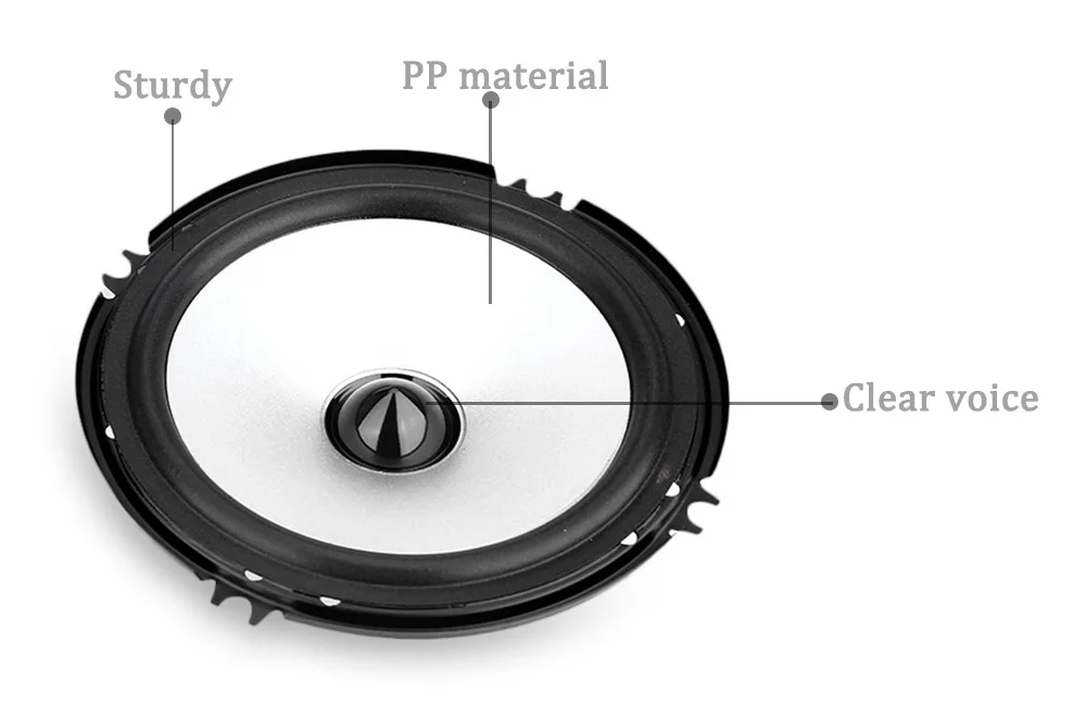 1 парные LaBo фунто-PS1651D HiFi Car Audio Динамик полный диапазон частот Clear Voice Авто громкий Динамик 6,5 дюйм(ов) высокой ноте