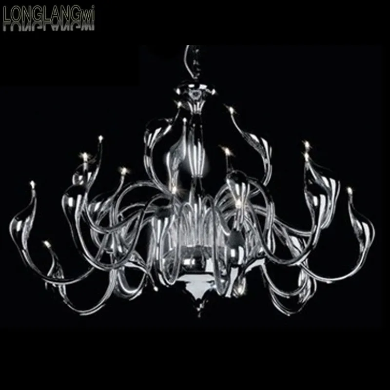 

Art Deco European Candle Crystal LED Swan Chandeliers Bedroom Living Room Modern Decoration G4 24 Lighting Free Shipping