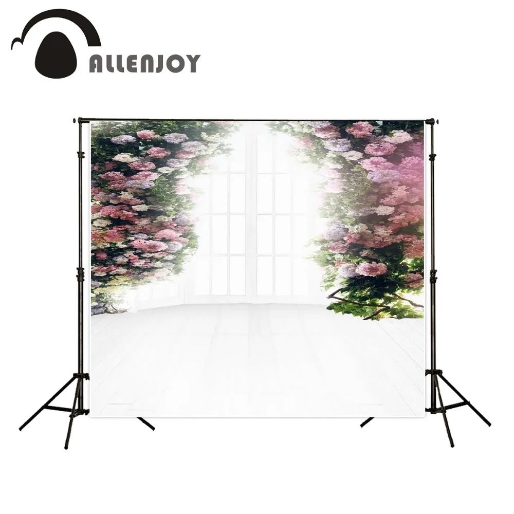 

6.5ft x10ft wedding Background Photography backdrops sunny windowsill flowers Studio For baby custom size indoor photography