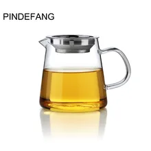 PINDEFANG различные формы нагреваемая стеклянная ярмарка кружка с фильтром из нержавеющей стали чайный набор кунг-фу вода пиво сервировочная чашка кофе сок