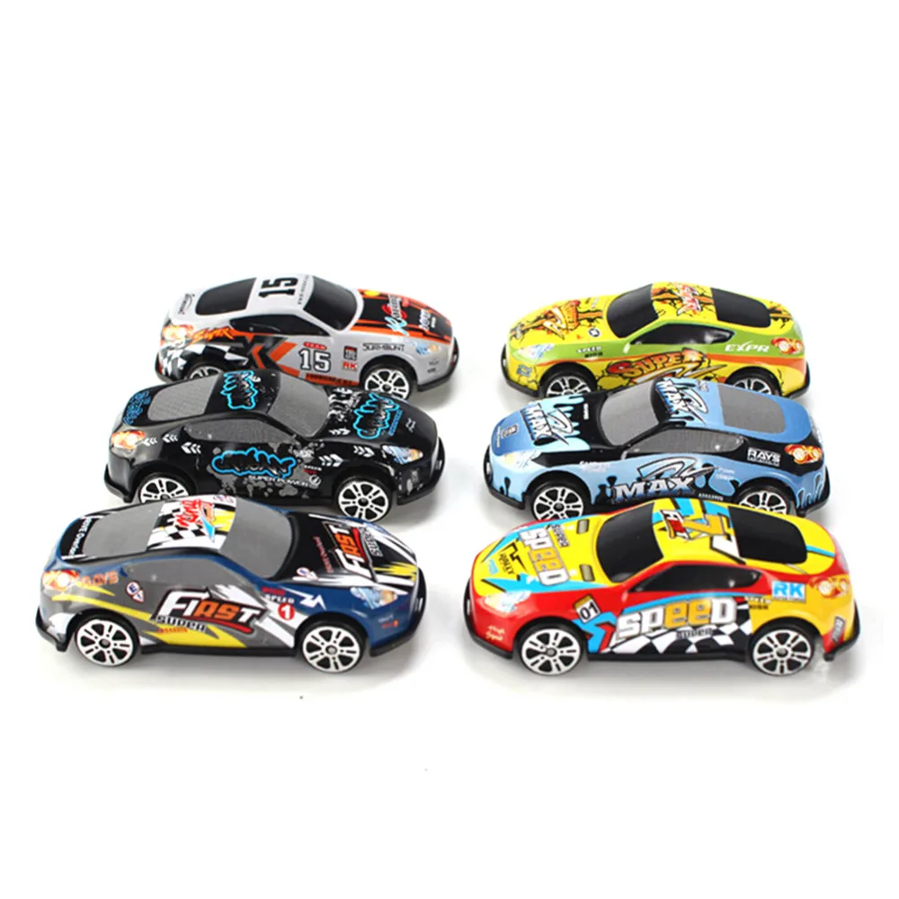 6 Pcs/set Hot Cartoon Mini Pull Back Car Toy Mold Alloy Cars Vehicles Diecast Children Pocket Toys Model Nursery gift 2019 New