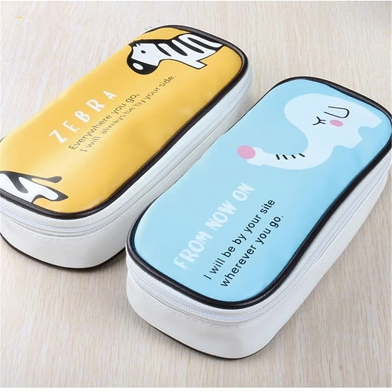 PU Leather Animal Pencil Case Kawaii Stationery Cartoon Elephant Zebra Pen Bag For Girls Boys School Supplies Cute Pencil Box PU Leather Animal Pencil Case Kawaii Stationery Cartoon Elephant Zebra Pen Bag For Girls Boys School Supplies Cute Pencil Box