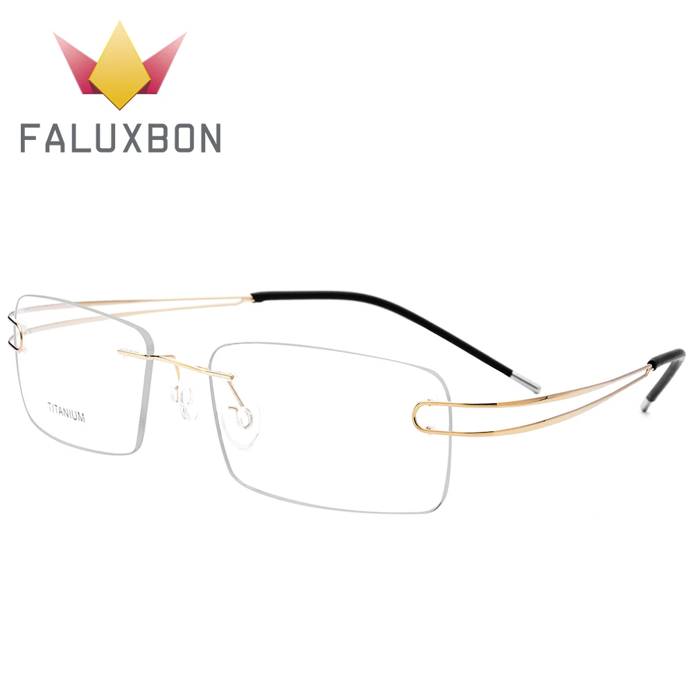 

Titanium Alloy Ultralight Progressive Multifocal Prescription Glasses Frame Men Rimless Screwless Myopia Optica Spectacles Frame