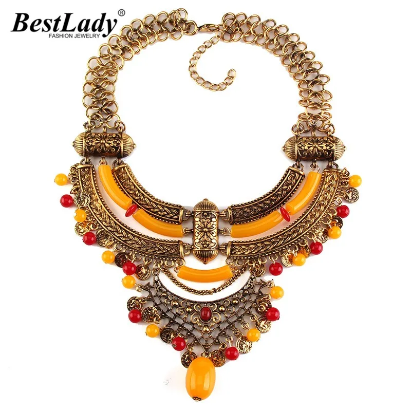 Новинка цепочка в богемном стиле Best lady большой брендовый винтажный женский чокер