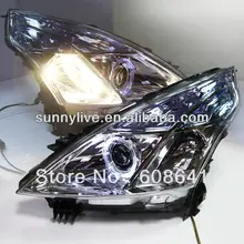 Teana angel eyes светодиодный головной свет для NISSAN 2008-11 V5 type
