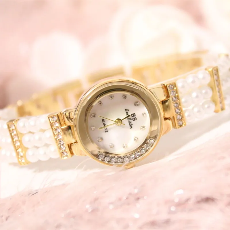 

Scale Watch Pearl Mother-of-pearl Chain Watch Female Watch Fashion & Casual Chronograph New Hot Sale No Digital Rhinestone