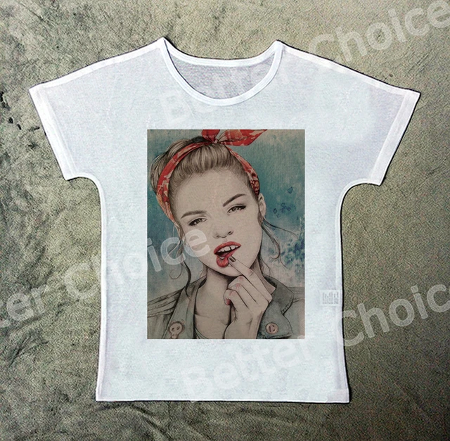 Track Ship New Vintage Retro T Shirt Top Tee Cartoon Color Pen Drawing Actress Track Ship New Vintage Retro T Shirt Top Tee Cartoon Color Pen Drawing Actress