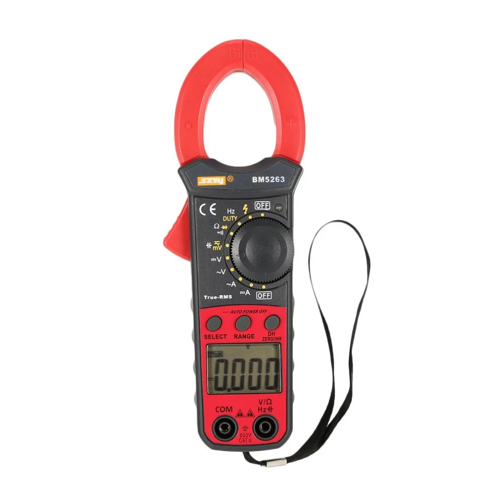 

Digital Clamp Meter Multimeter True RMS Auto Range AC/DC Volt Amp Ohm Capacitance Frequency Diode NCV Tester Buzzer 3999 Counts