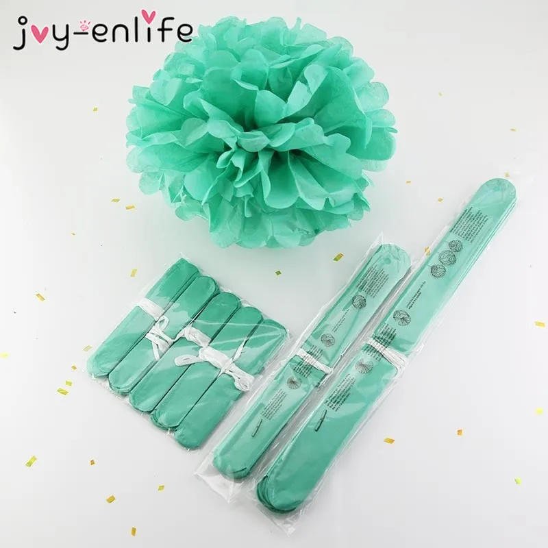 JOY-ENLIFE, 1 шт., 30 см(12 дюймов), папиросная бумага, помпоны, бумага для детского душа, цветок, свадьба, день рождения, вечеринка, Рождество, Декор