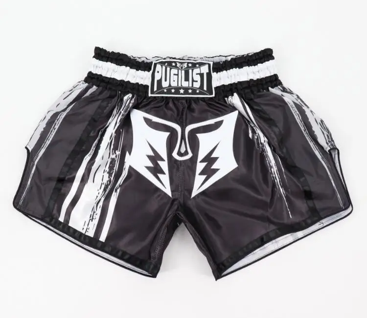 PUGILIST thai-black thai-pants шорты mma шорты для единоборств Бодибилдинг боевые искусства тренировочные боксеры