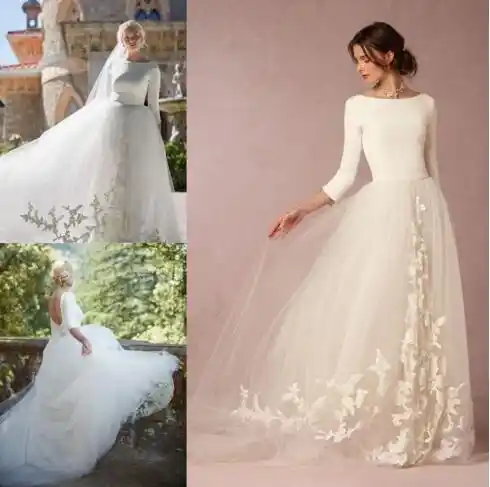 2020 Hermoso Tul Apliques De Encaje Scoop Ball Gown Vestidos De Boda Para Embarazadas Vestidos De Novia Para Mujer Vestidos De Novia Vestido De Boda Wedding Dress For Pregnantbola Vestido Boda Vestidos Aliexpress