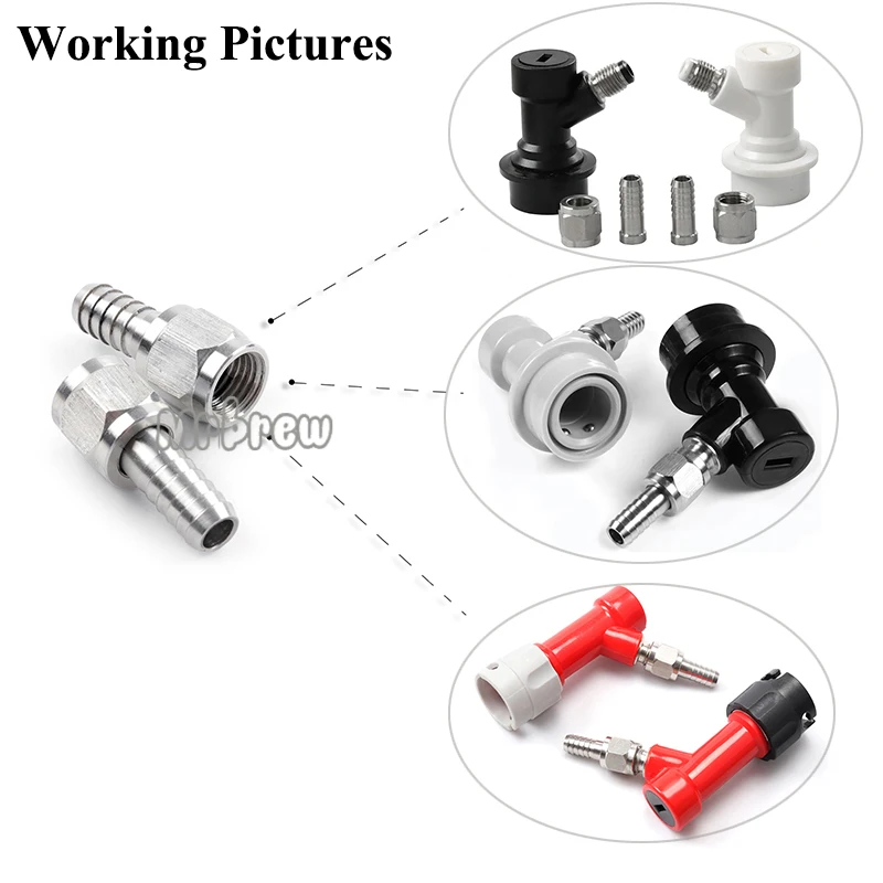 Домашняя Пивоваренная Поворотная гайка из нержавеющей стали, 1/" /5/16" ID, шаровой замок 1/" MFL отсоединяющий фитинг, быстроразъемные фитинги