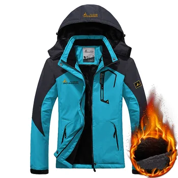 

Women Waterproof Snowboard Jacket Outdoor Hiking Trekking Camping Inner Fleece Warm Jackets Female Sports Windbreaker Rain Coat