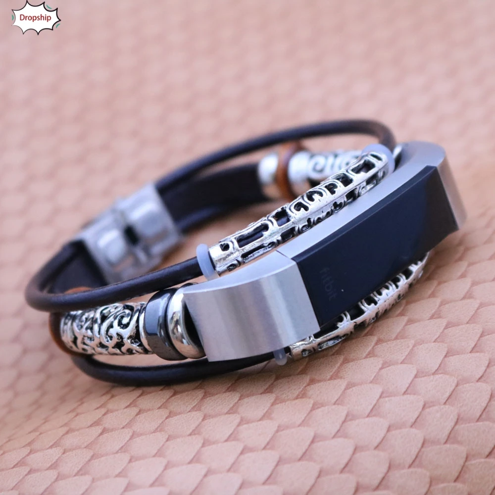 

OTOKY Replacement Leather Strap On Watch Band Strap Bracelet For Fitbit Alta/Fitbit Alta HR Apl16 W20d30