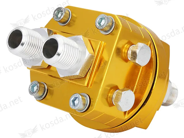 KD4502GD Oil Filter Sandwich Plate Adapter Relocation2