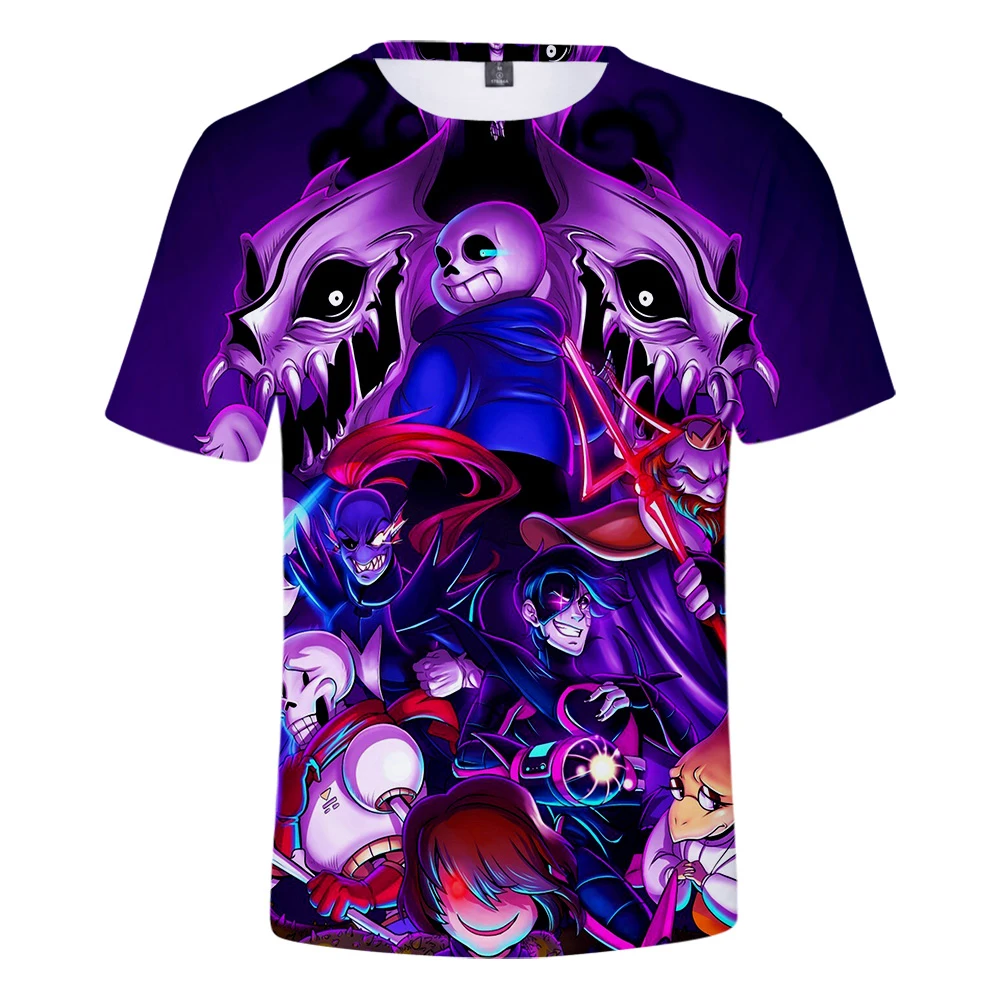 

Undertale Sans Pattern T Shirt Cartoon 3D Printing Men Women Oversize Tshirt Loose 2019 Summer Harajuku Streetwear Tee Tops