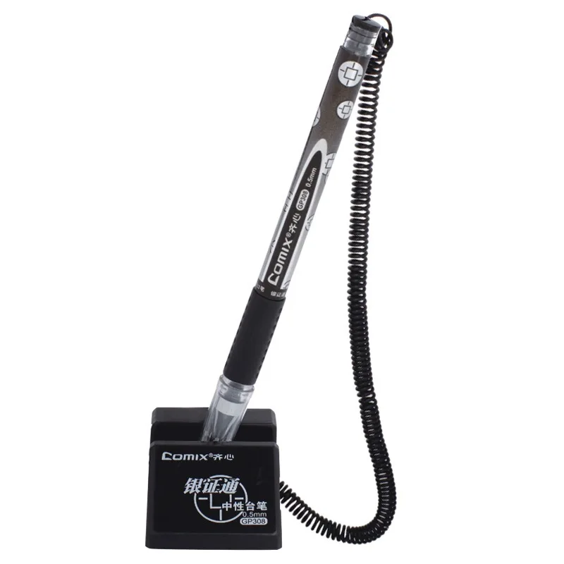 Comix 1 Pcs 0.5mm Gel Ink Roller Ball Desktop Counter Pen Black Ink