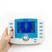 Smart Voice Dual Output Electric Massage Device TENS Acupuncture Muscle Stimulator Meridian Physiotherapy 10 Modes Body Massager