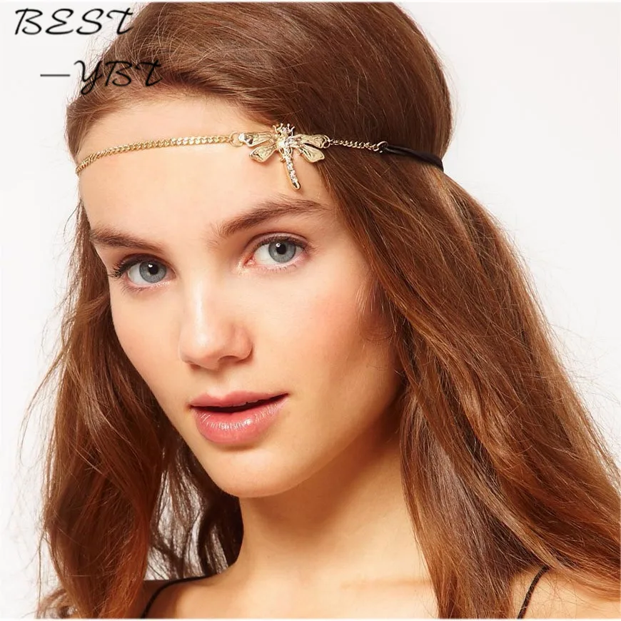 Fashion Elegant Women Hair Chain Accessories for hair Jewelry Hair Band